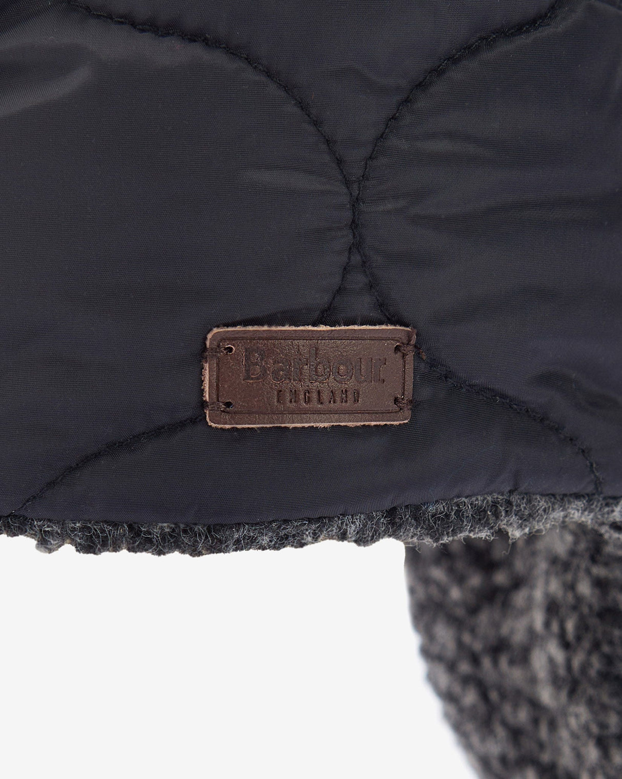 Black Sandbay Quilted Trapper Hat