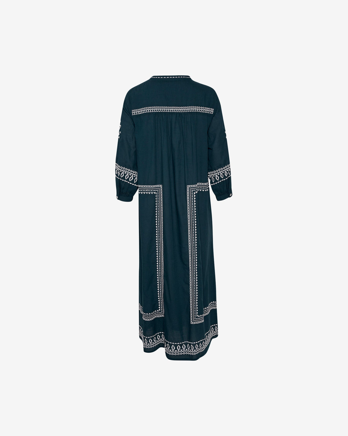 Midnight Embroidery Polkas Dress