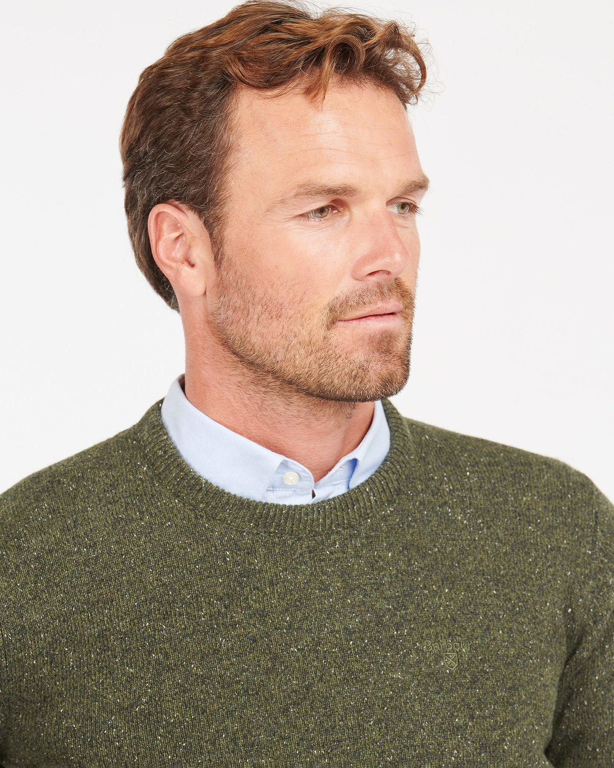 Dark Seaweed Tisbury Crew Neck Jumper