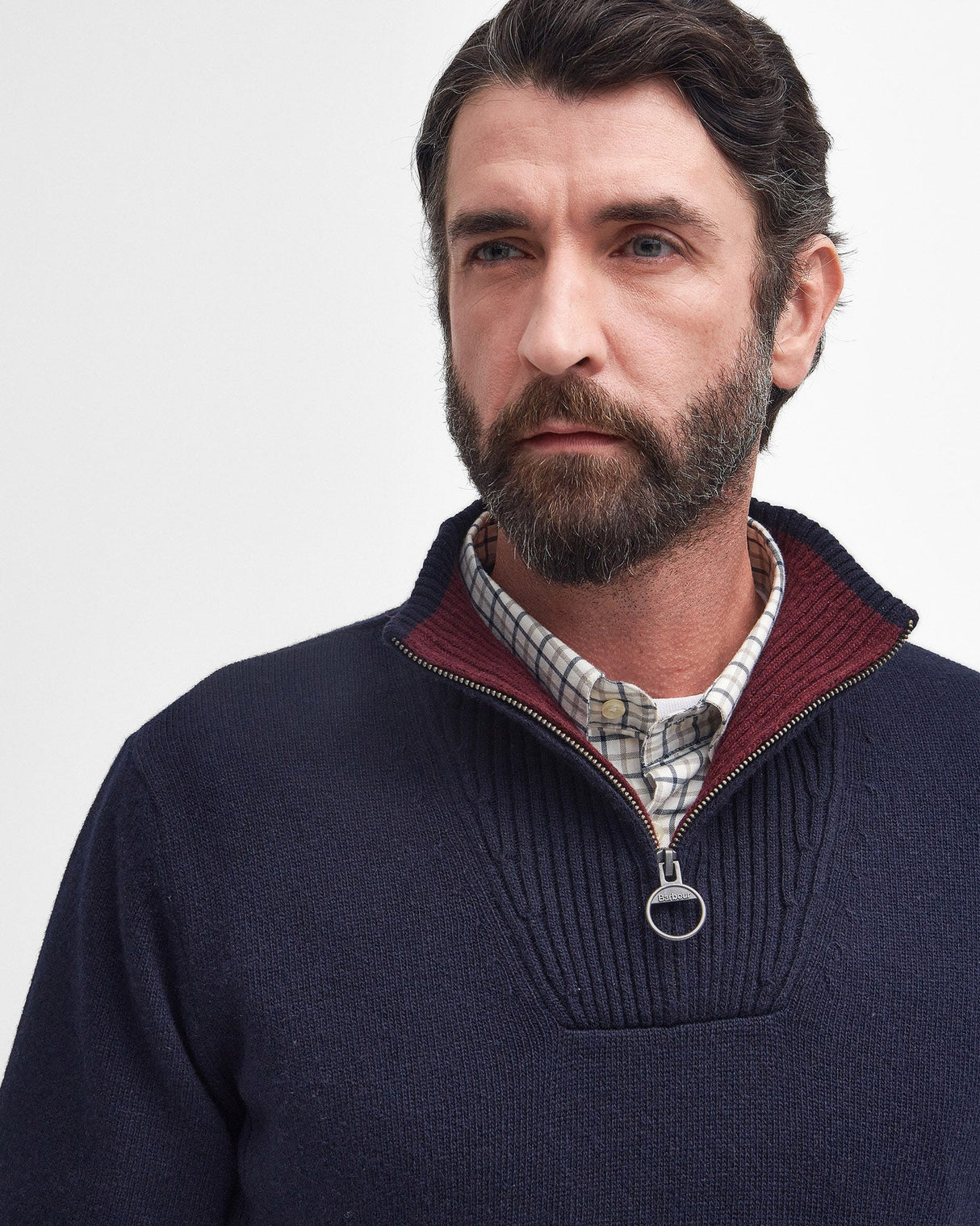 Navy Nelson Half Zip Jumper