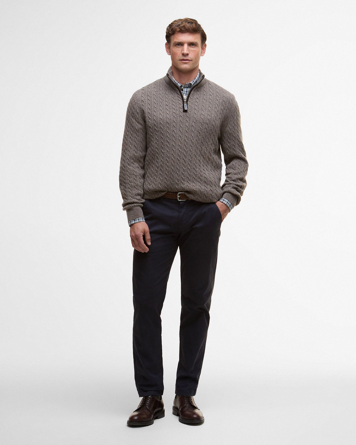Military Marl Ramdsden Half Zip Jumper