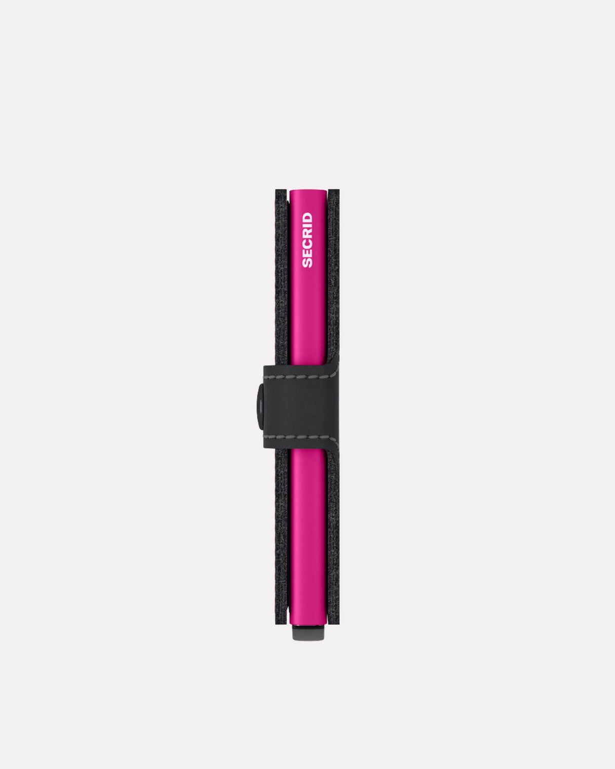 Black & Fuchsia Matte Leather Miniwallet