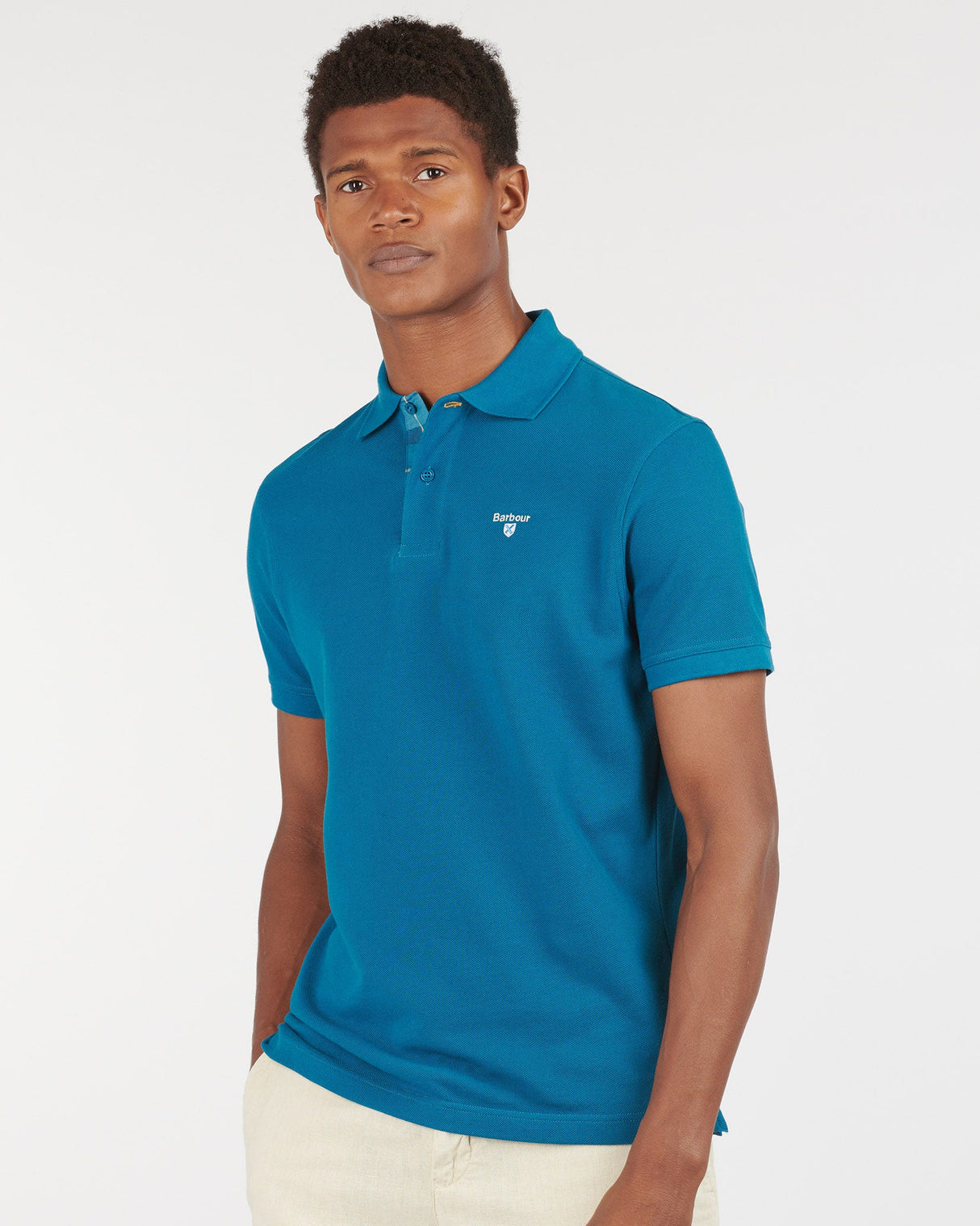 Lyons-Blue-Tartan-Pique-Polo-T-Shirt-