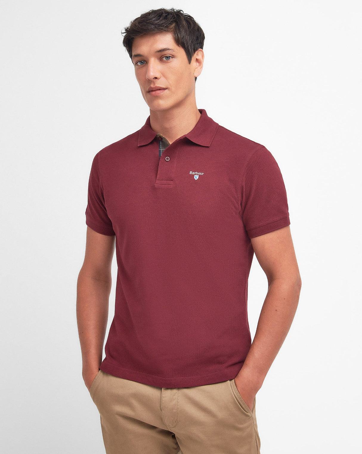 Ruby Tartan Pique Polo T-Shirt