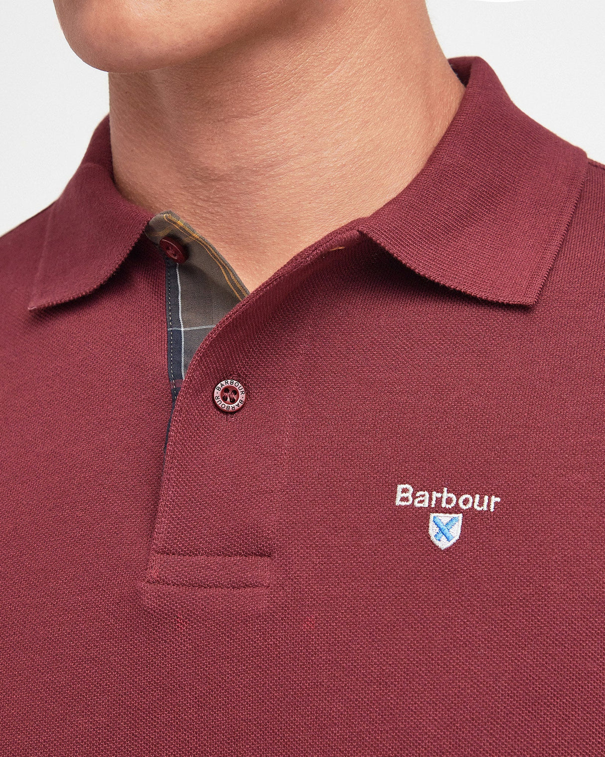 Ruby Tartan Pique Polo T-Shirt