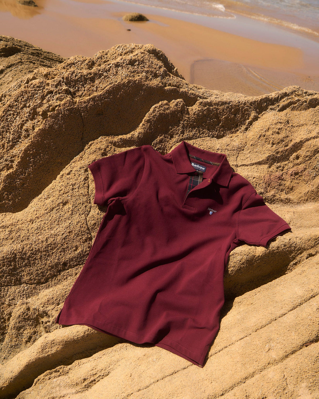Ruby Tartan Pique Polo T-Shirt