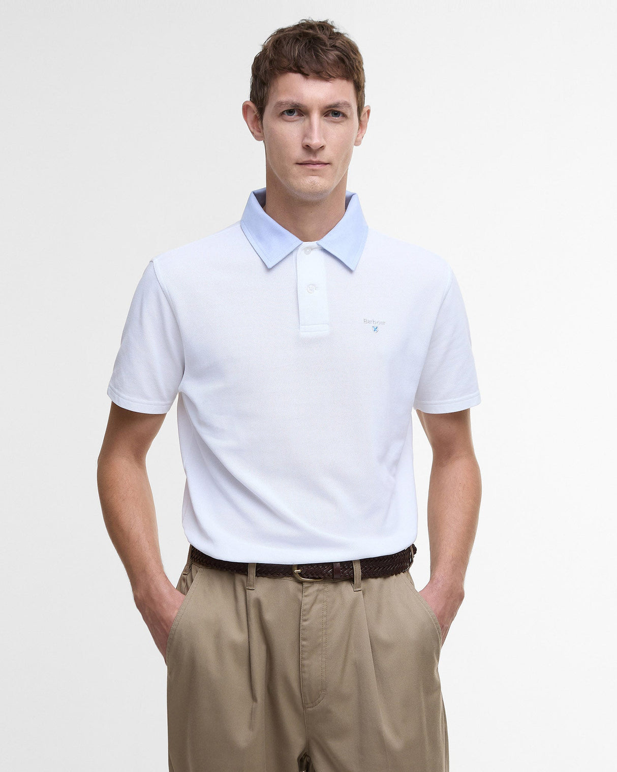 White-Oxford-Tailored-Fit-Polo-Shirt
