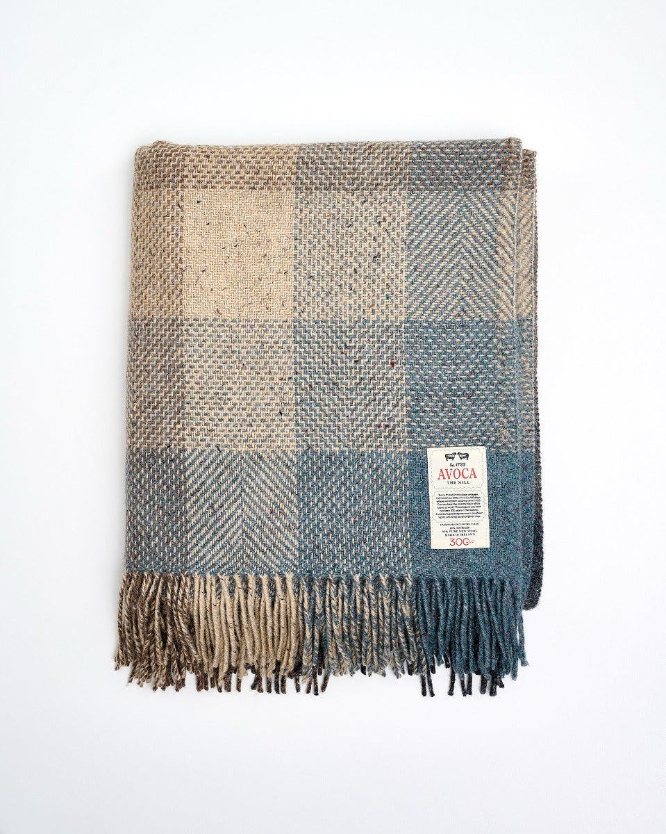 Storm Mohair Tweed Throw
