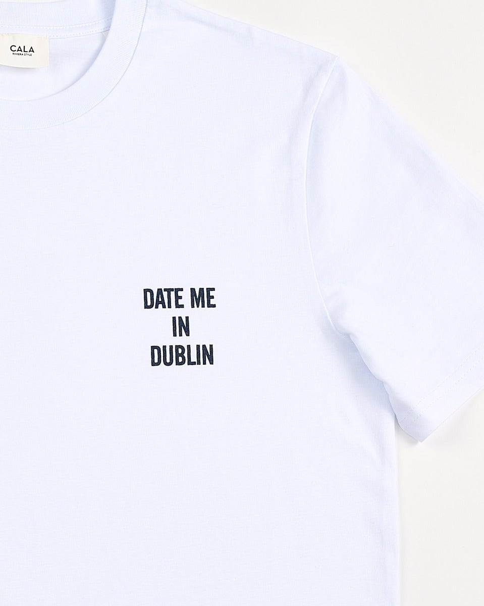 White-Morgan-'Date-Me-In-Dublin'-T-Shirt
