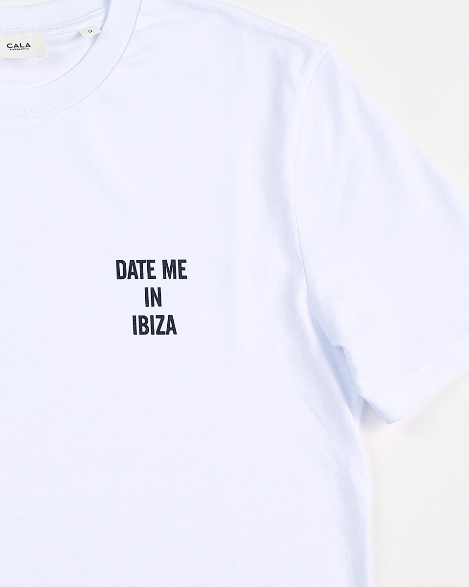 White-Morgan-'Date-Me-In-Ibiza'-T-Shirt-