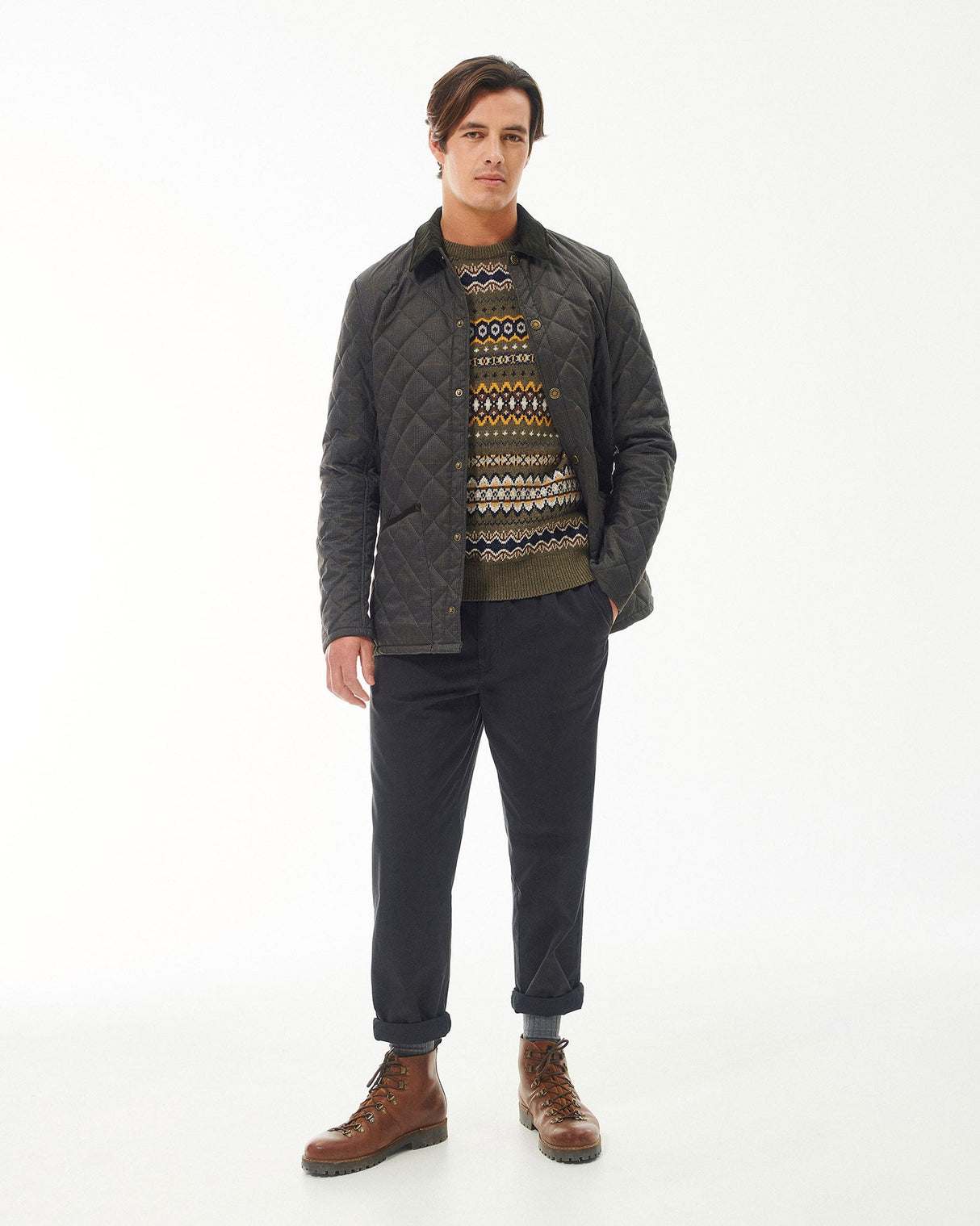 Olive Heritage Liddesdale Quilted Jacket