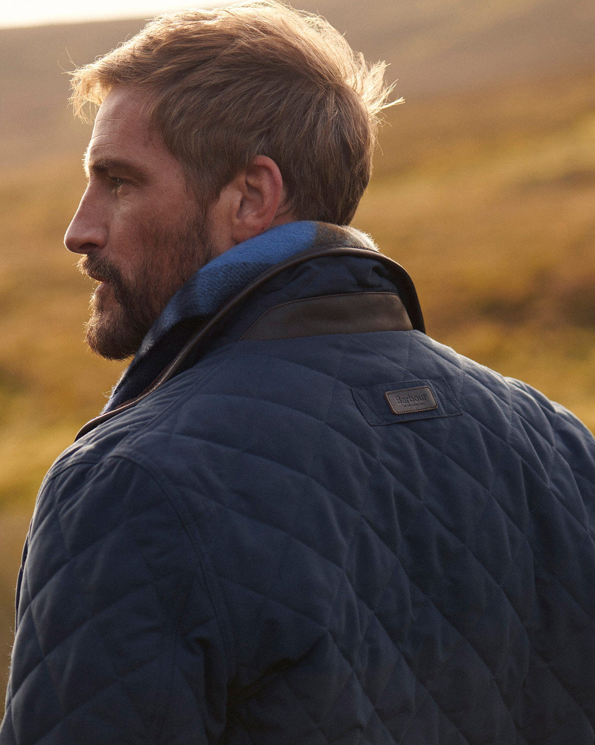 Navy Lydford Quilted Jacket
