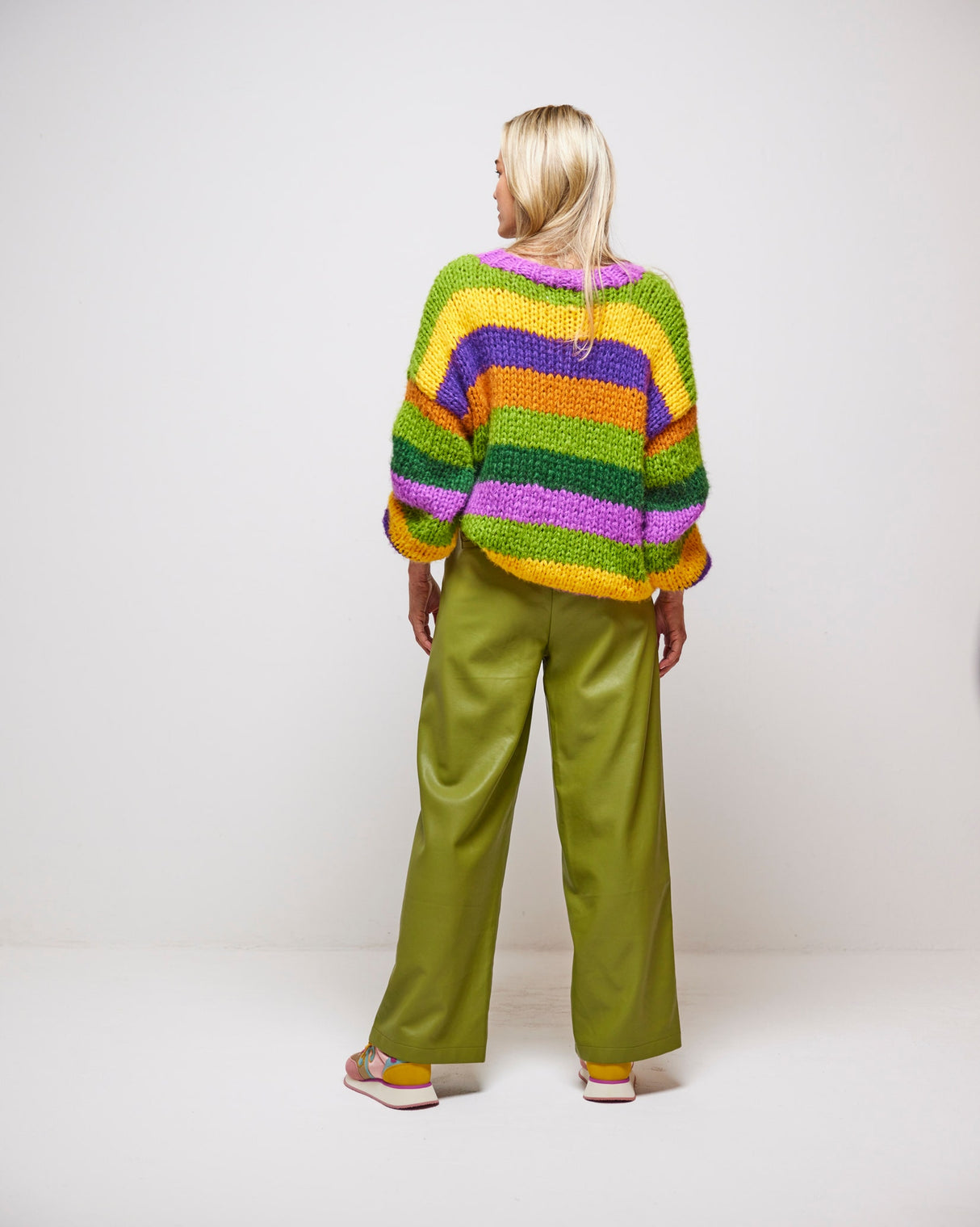 Multicolour Stacey Striped Knit Jumper