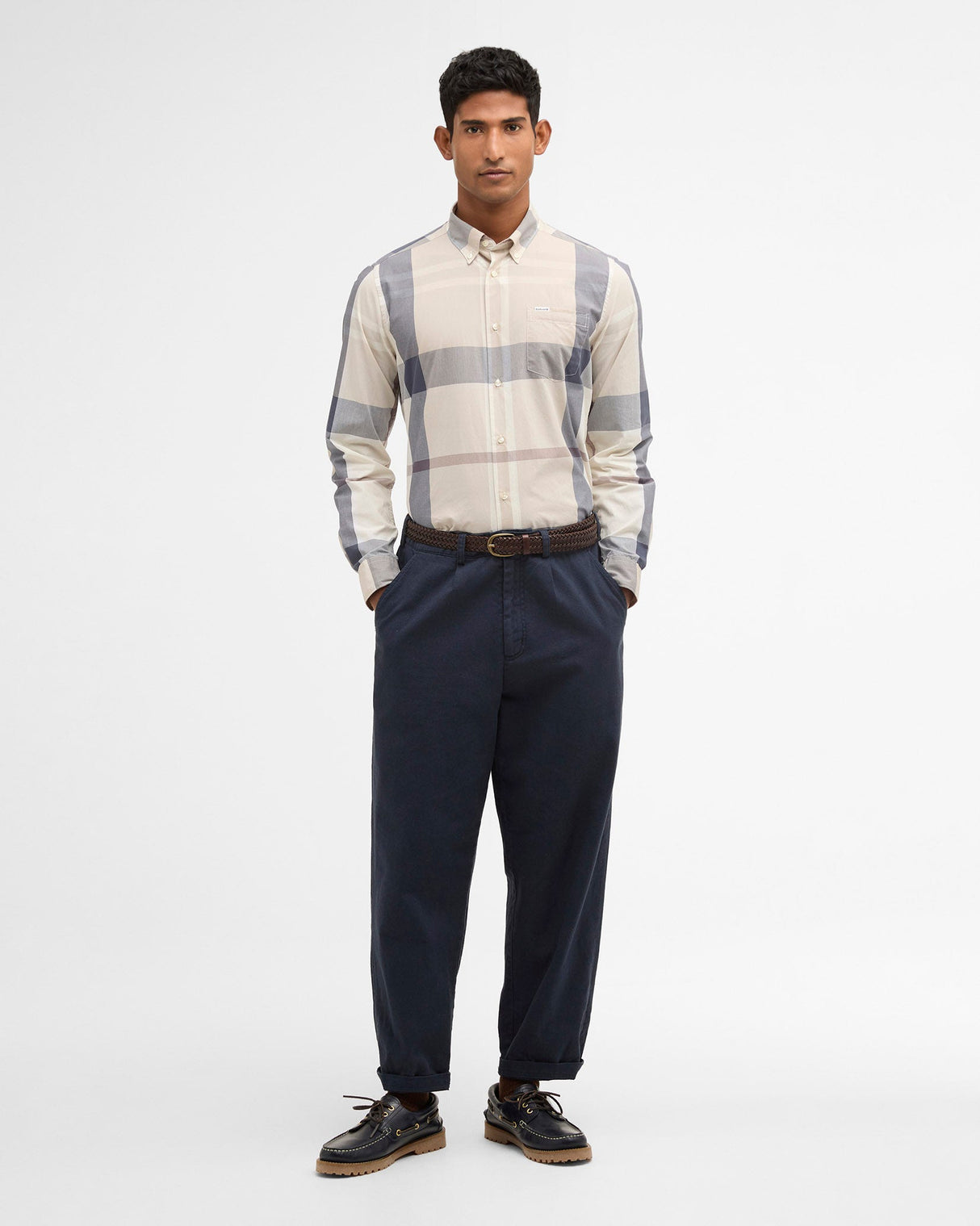 Oban Mist Tartan Harris Shirt