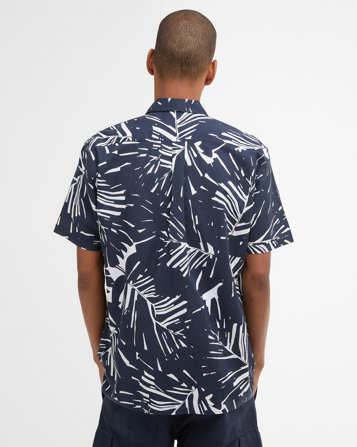 Navy-Edenwood-Printed-Short-Sleeve-Shirt