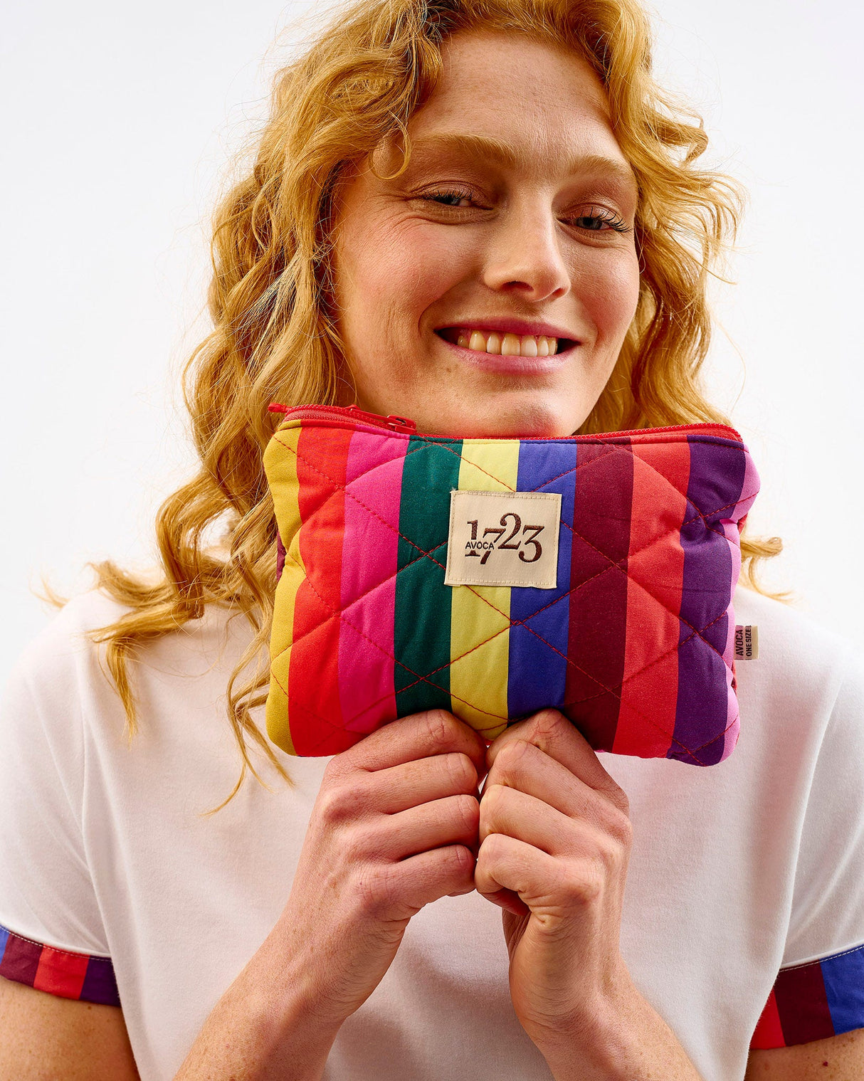Multicolour-Stripes-Quilted-Cotton-Cosmetic-Pouch