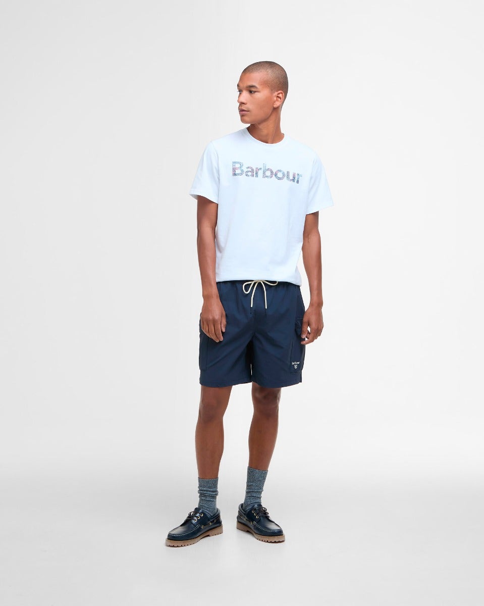 Navy Ripstop Cargo Swim Shorts