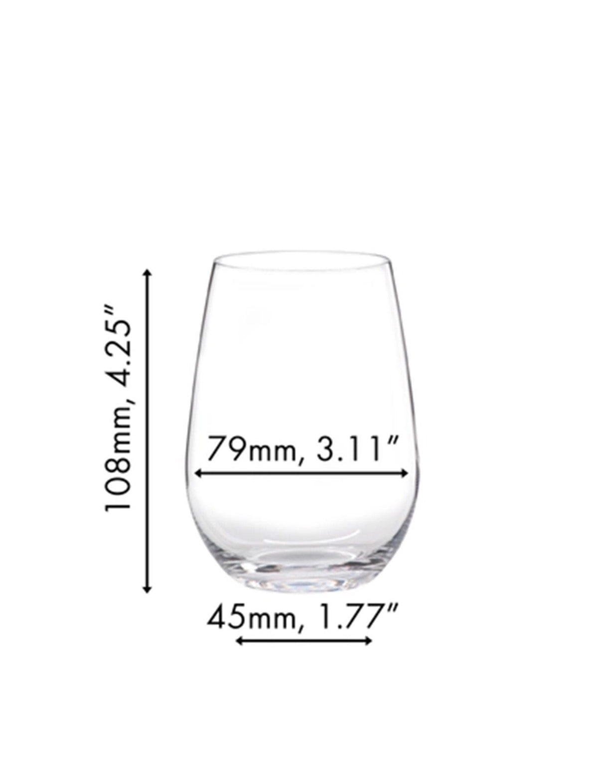 Riedel The O Wine Riesling & Sauvignon Glasses - Set of 2