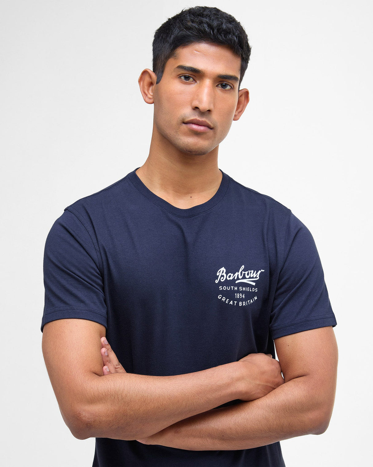 Navy Script Graphic T-Shirt