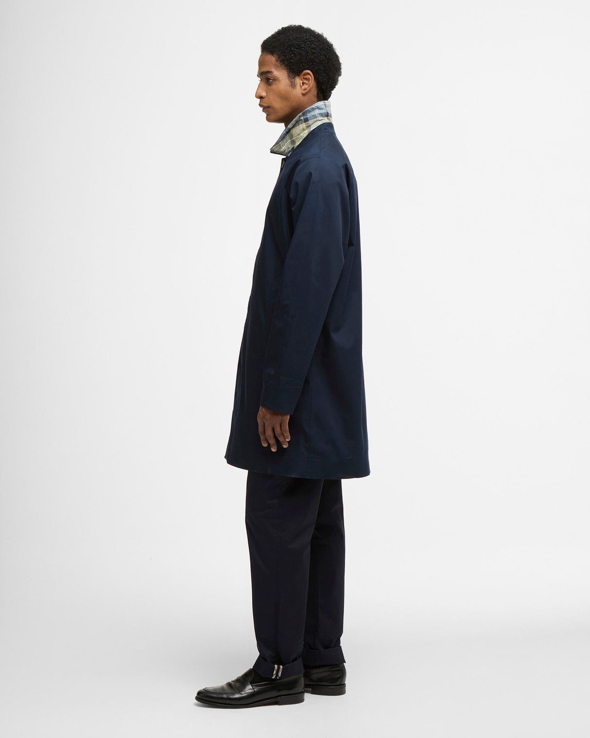 Navy & Highland Loch Tartan Rokig Waterproof Jacket
