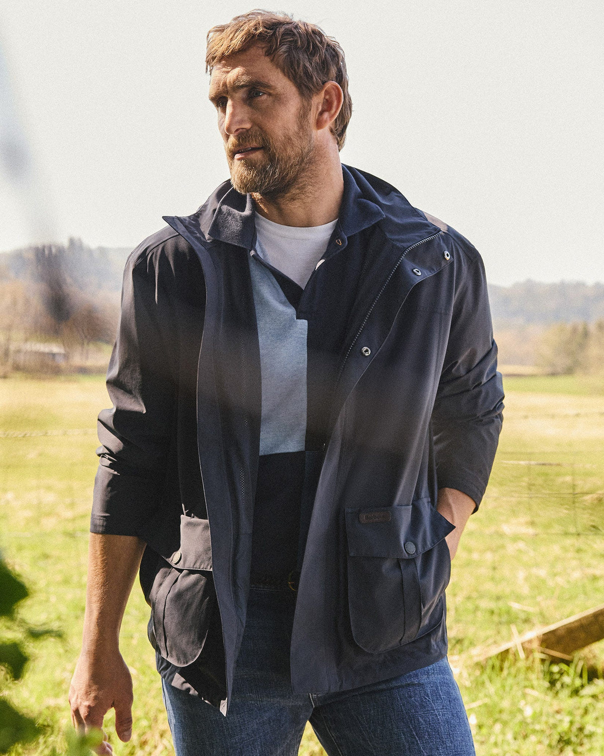 Navy Sander Waterproof Jacket