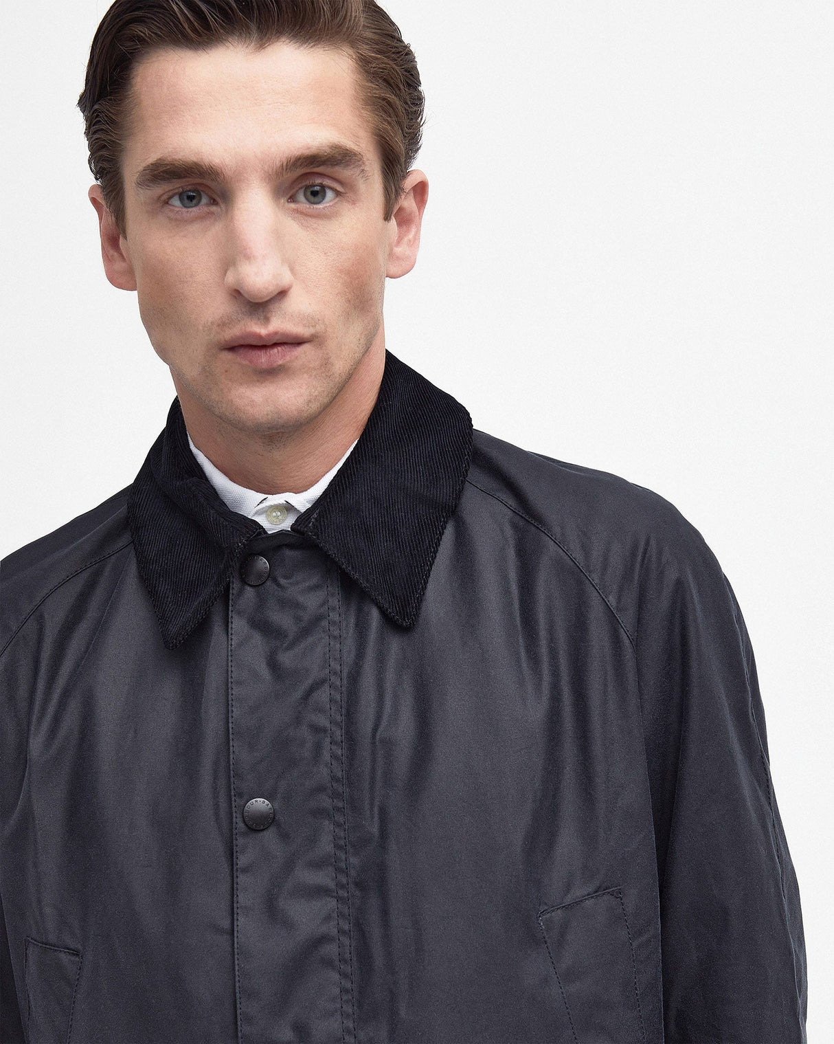 Navy Ashby Waxed Jacket