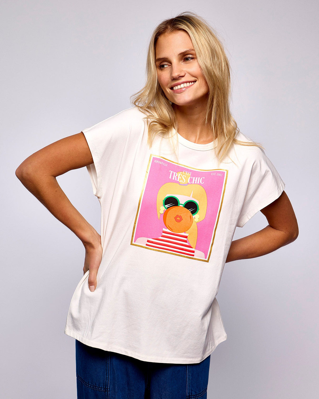 Snow White Nanouk Tres Chic Print T-Shirt