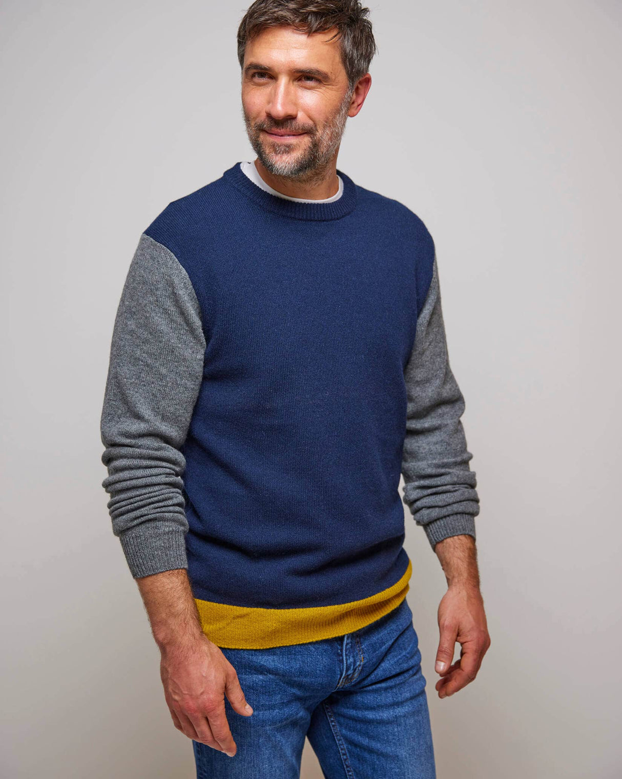 Navy-Blazer-Karl-Lambswool-Knit-Jumper
