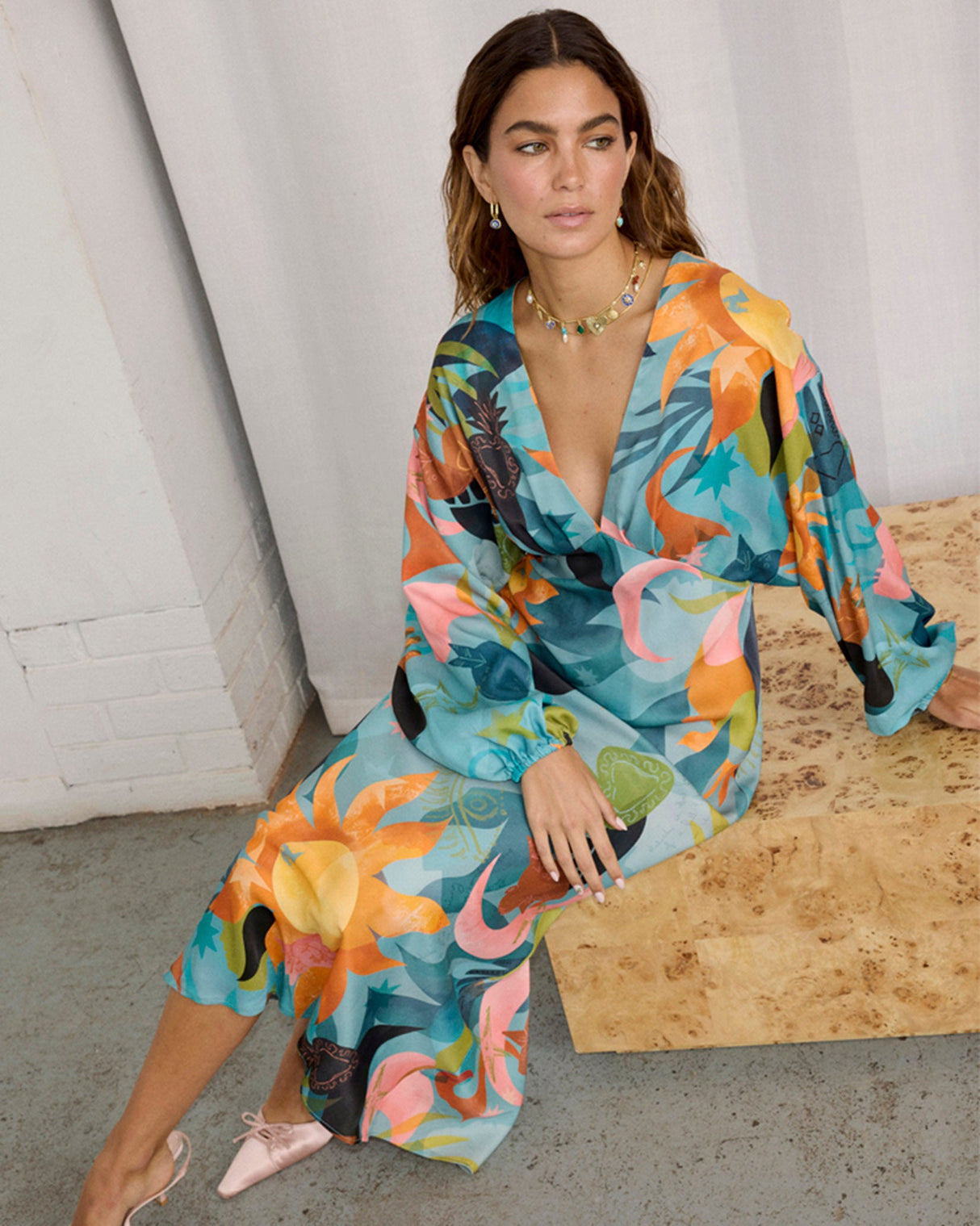 Multicolour Balearic Emma Dress