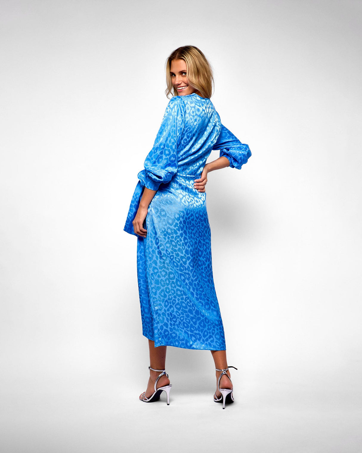 Blue Vienna Wrap Dress