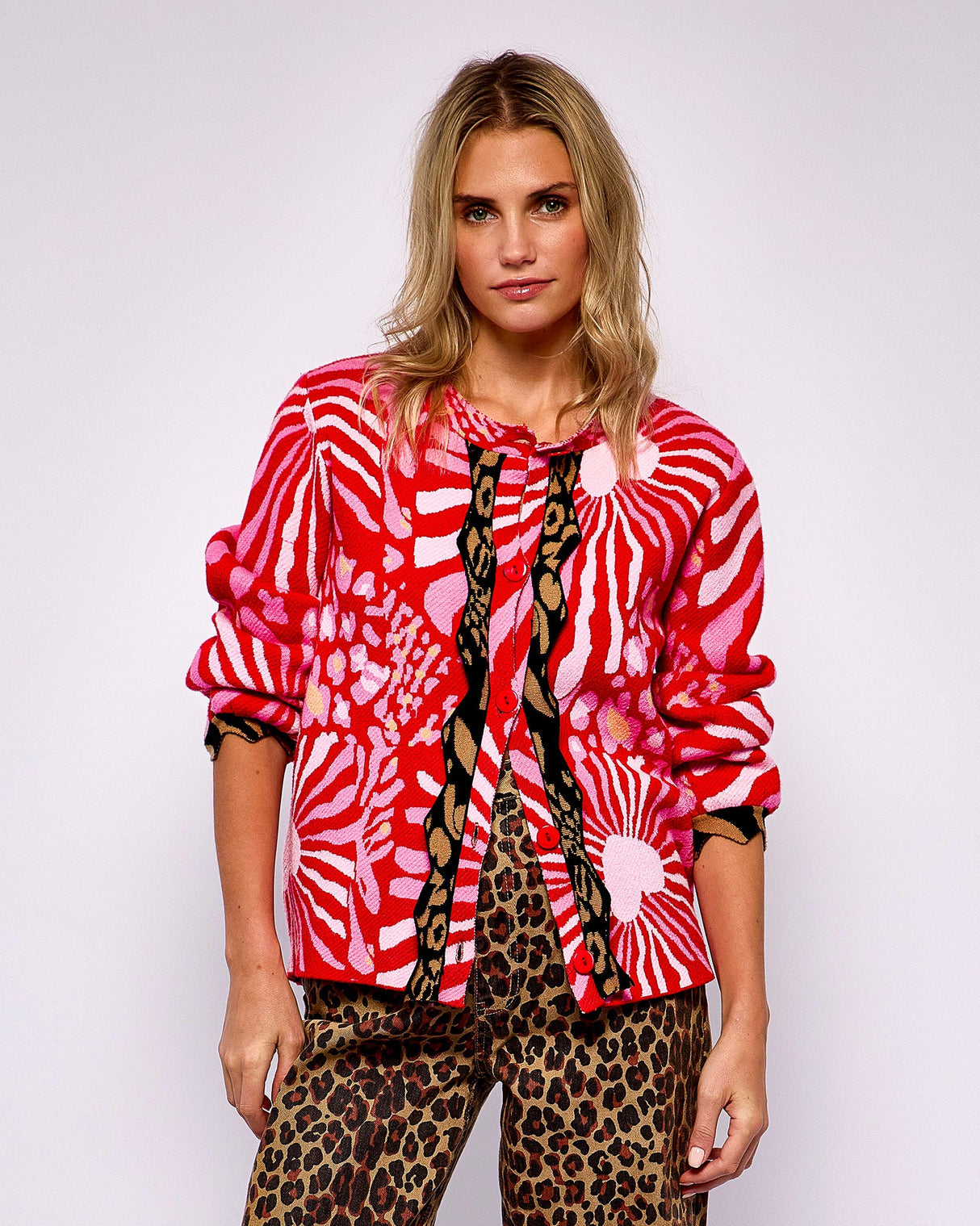 Red-Valentina-Animal-Print-Cardigan