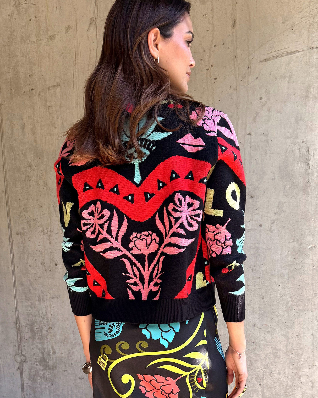 Black-Amara-Vienna-Printed-Hollie-Cardigan