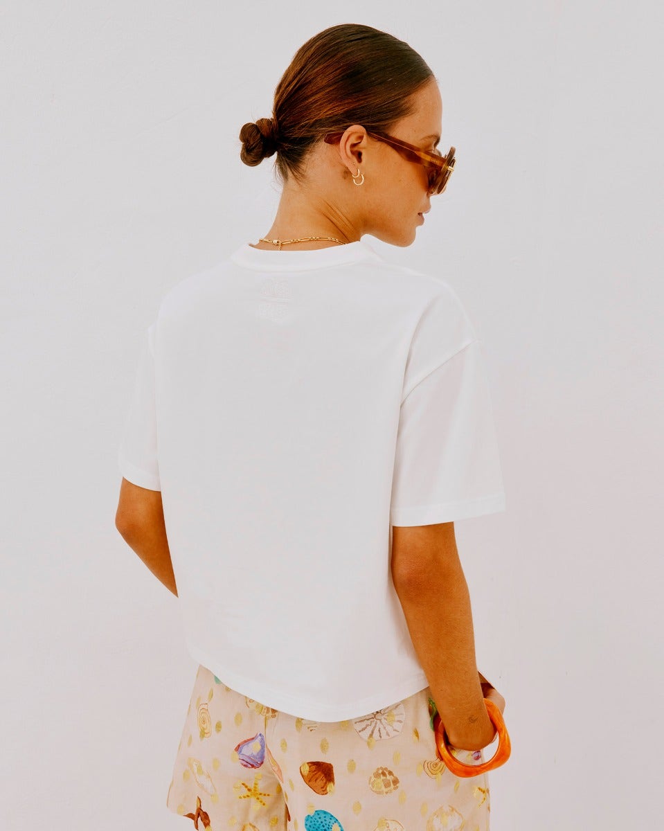 White Ioana Shell T-Shirt
