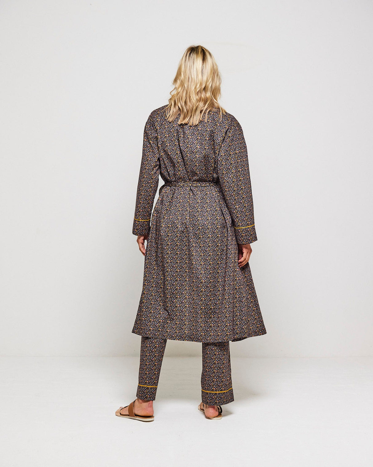 Navy-Night-Garden-Cotton-Dressing-Gown