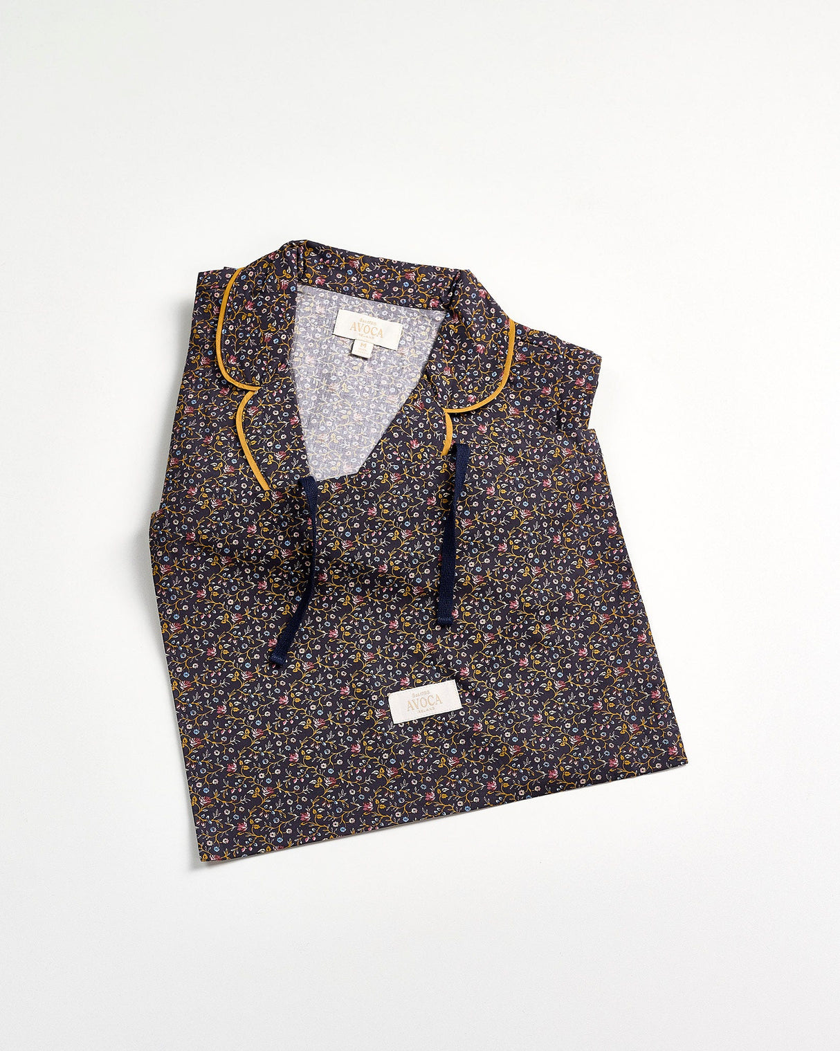 Navy Night Garden Cotton Pyjama Set