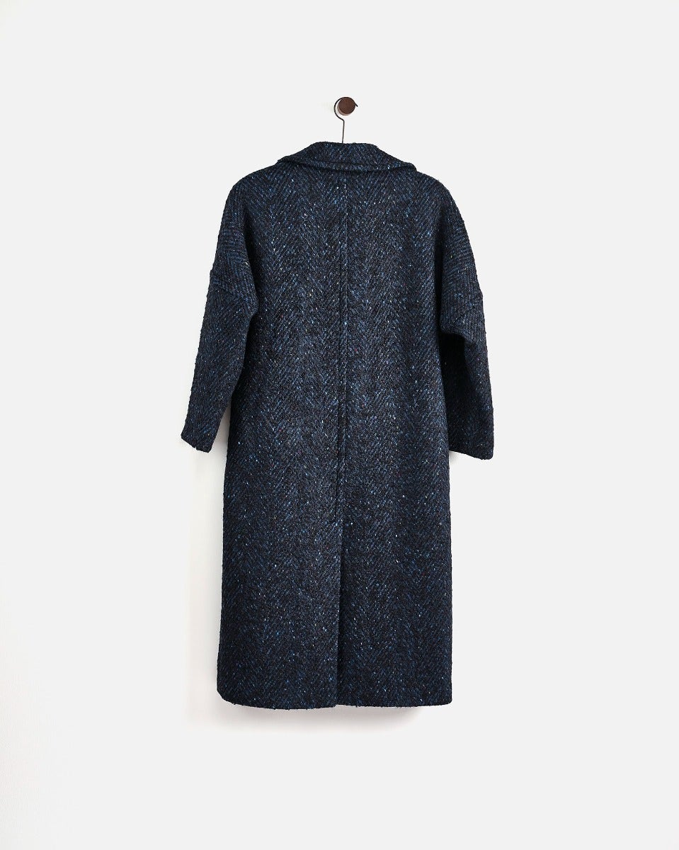 Night Light Donegal Wool & Mohair Coat