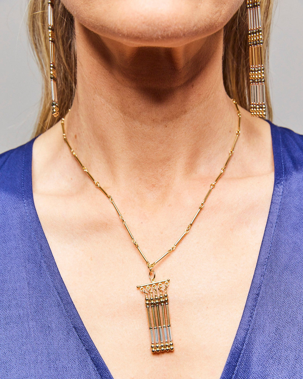 Gold-Filled-Woven-Statement-Pendant