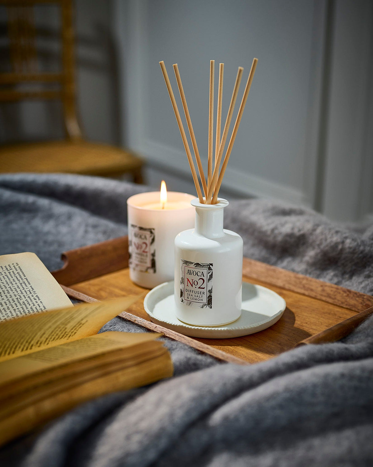 No. 2 Sea Salt & Lemon Gift Set - Candle & Diffuser