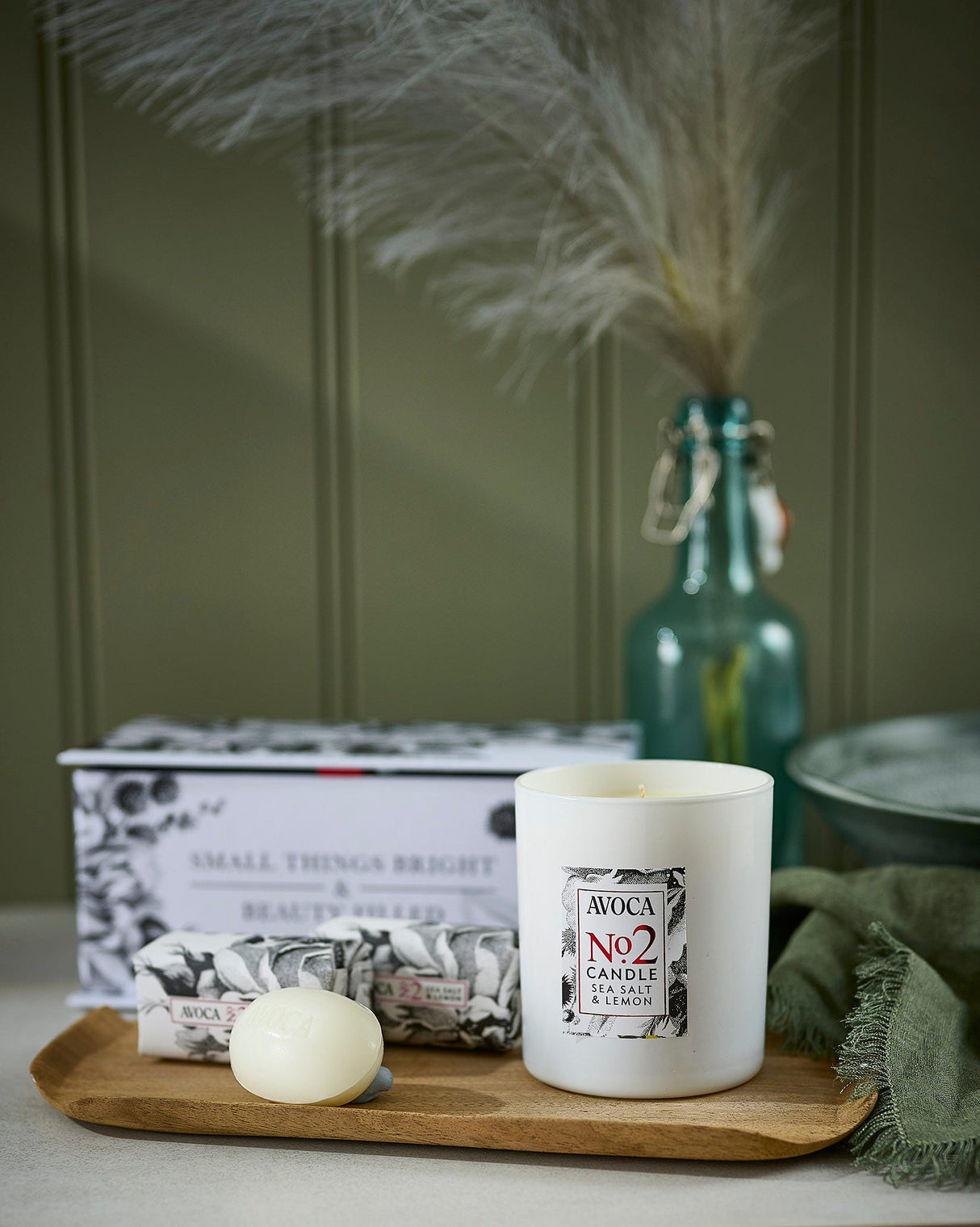 No. 2 Sea Salt & Lemon Gift Set - Candle & Mini Soaps