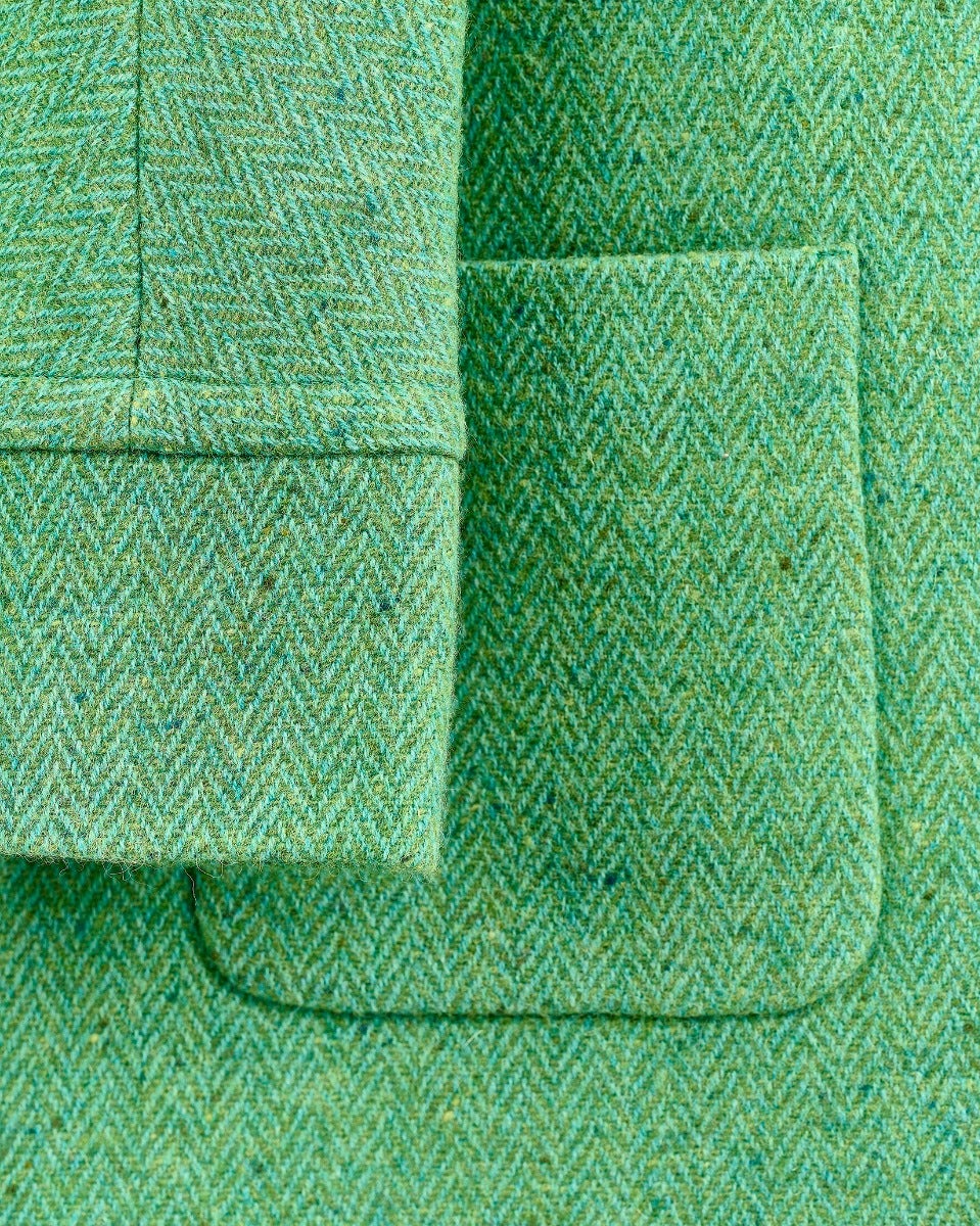 Mist Oak Donegal Wool Coat