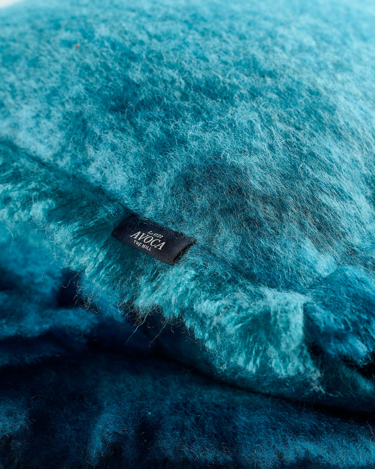 Ocean Mohair Cushion
