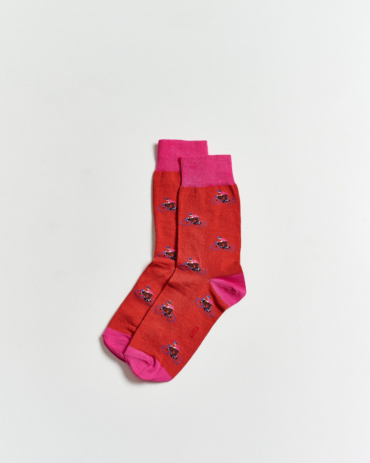 Orange-_-Pink-Cyclist-Socks