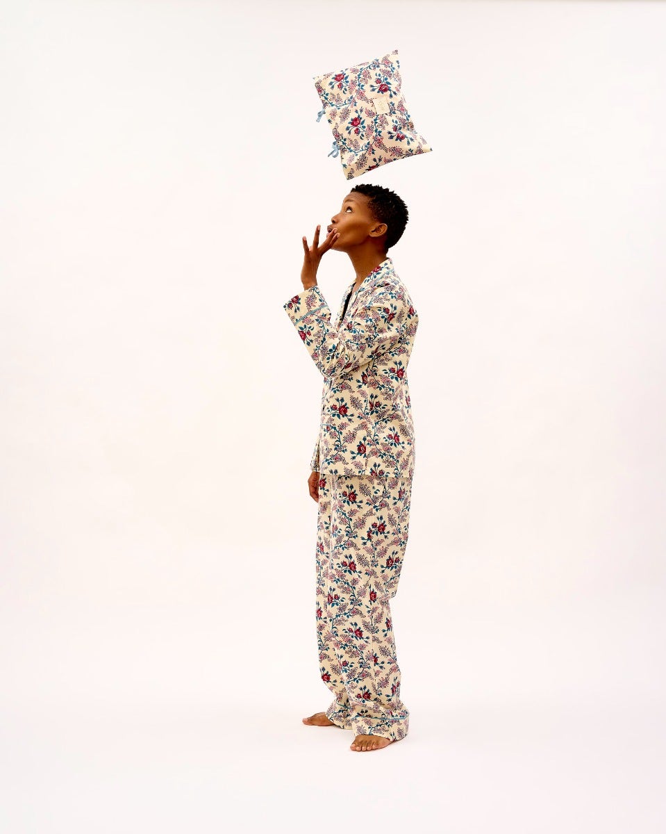Orange Rose Cotton Pyjama Set