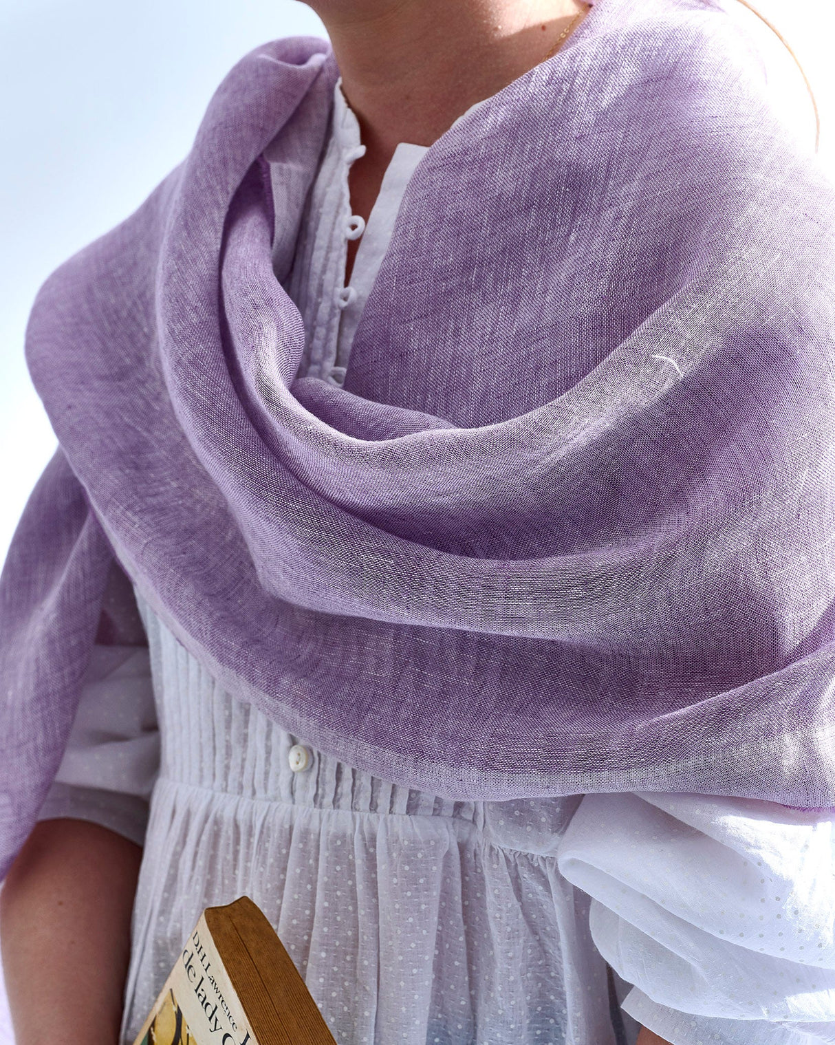 Petunia Linen Scarf