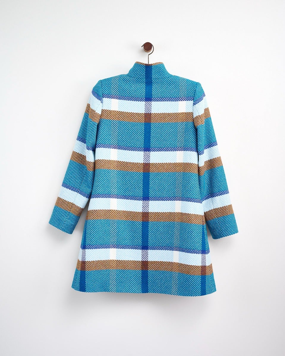 Teal Pheasant Lambswool Coat
