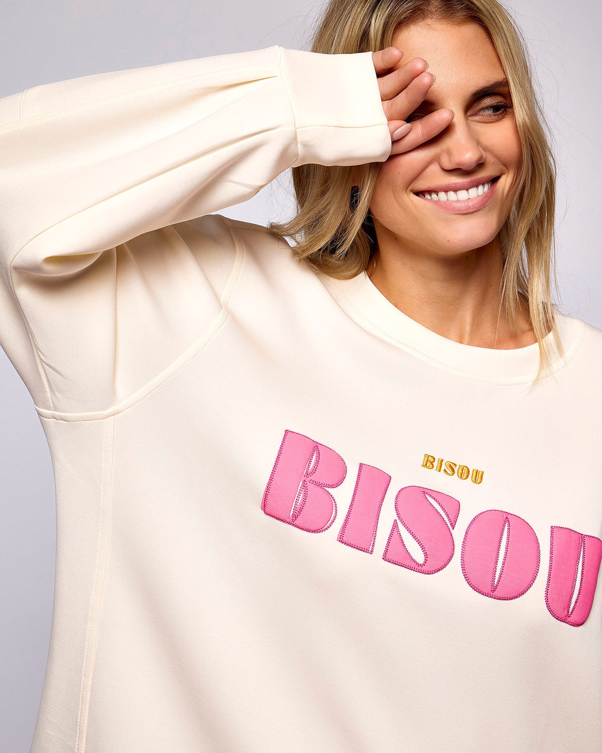 Snow White Posh Bisou Print Sweatshirt