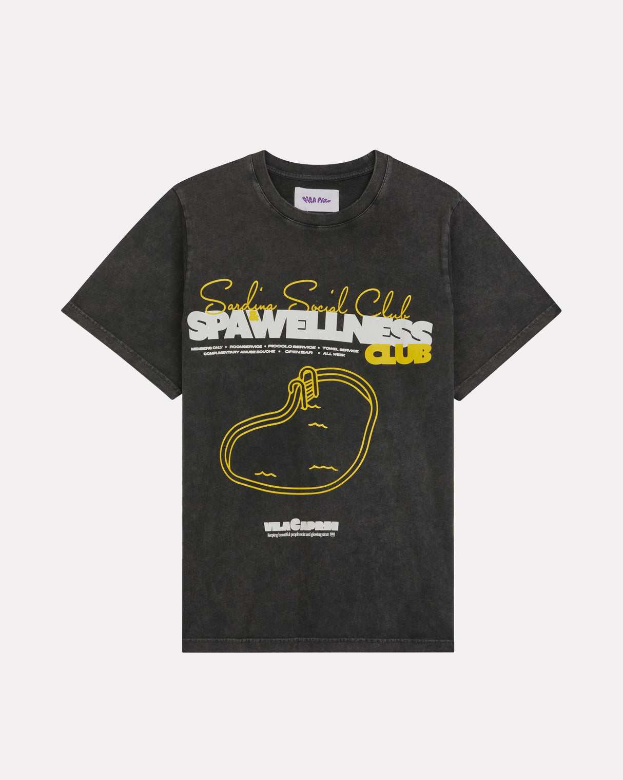 Washed-Black-Spa-Wellness-Graphic-T-Shirt
