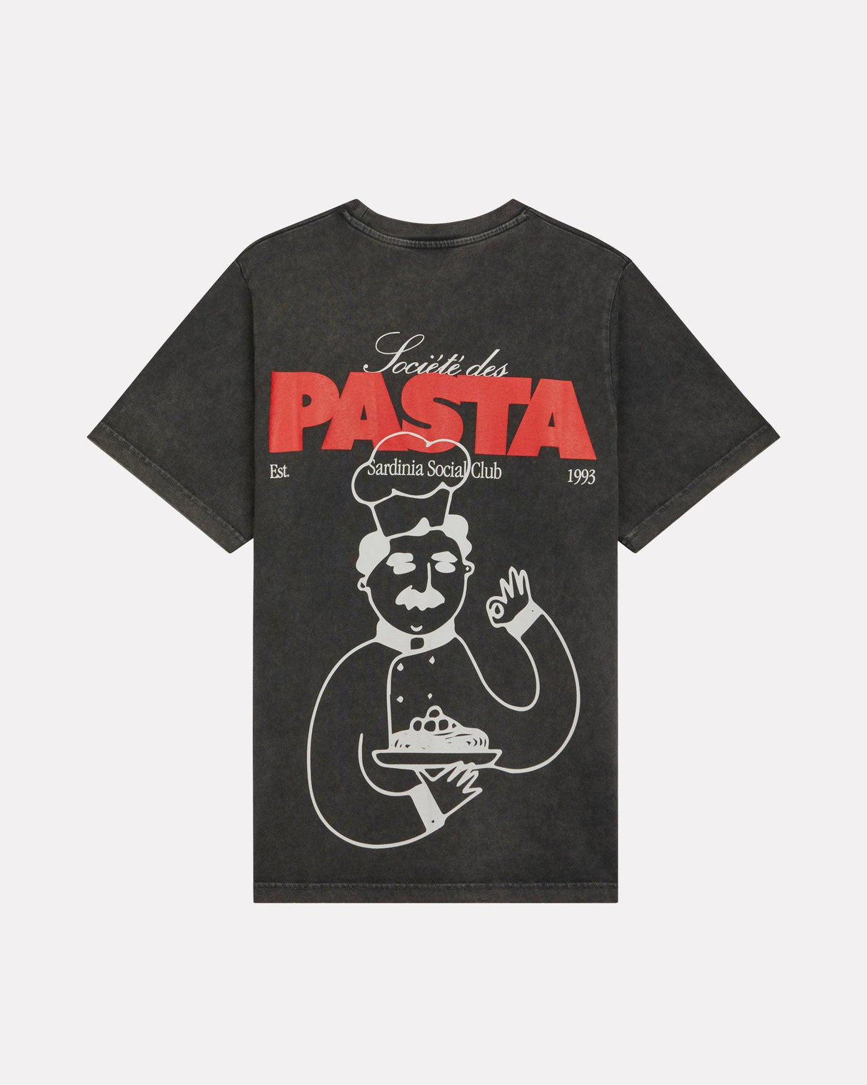 Washed-Black-Pasta-Graphic-T-Shirt