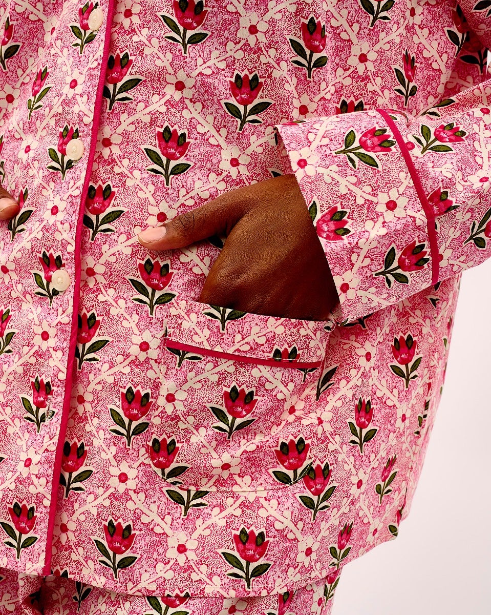 Pink Tulip Cotton Pyjama Set