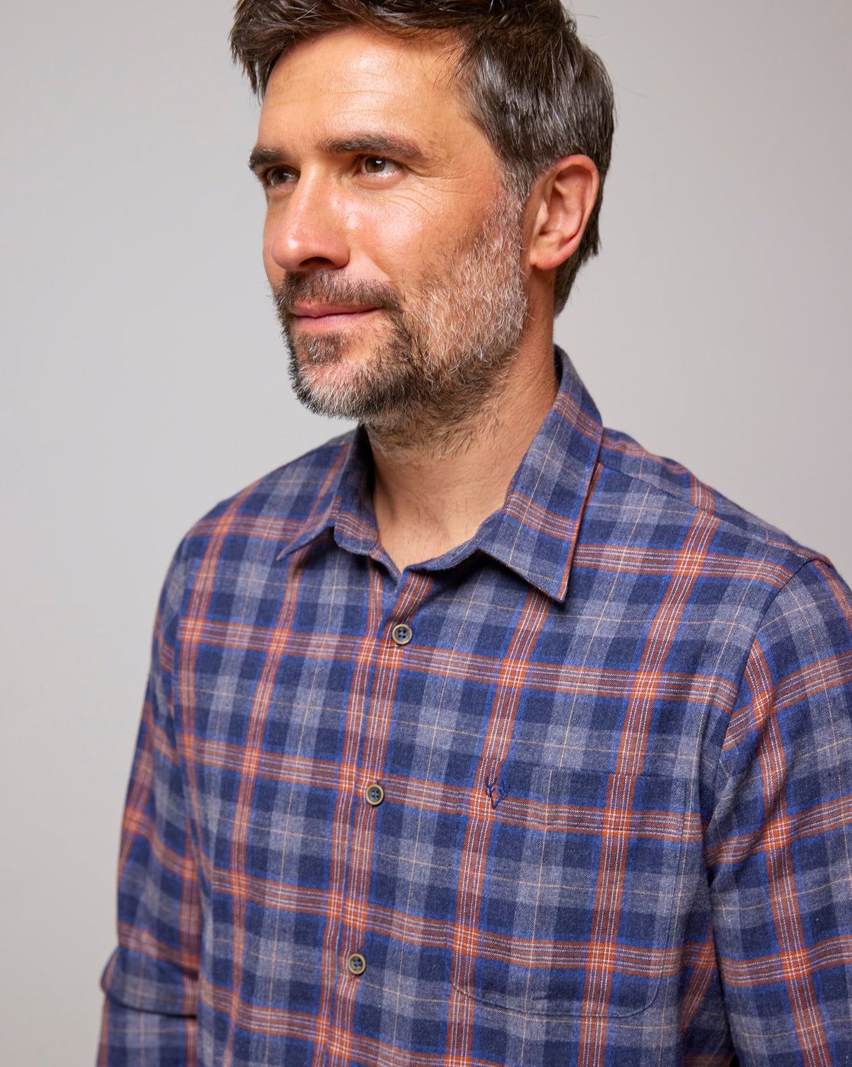 Pumpkin Check 100% Cotton Warm Winter Shirt